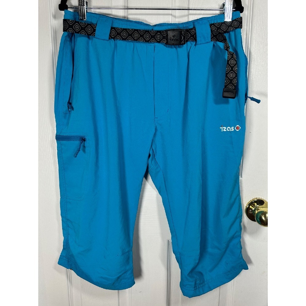 NWT! IZAS Women's Mount Stretch‎ Hiking Camp Outdoor Capris Lightweight Blue XL